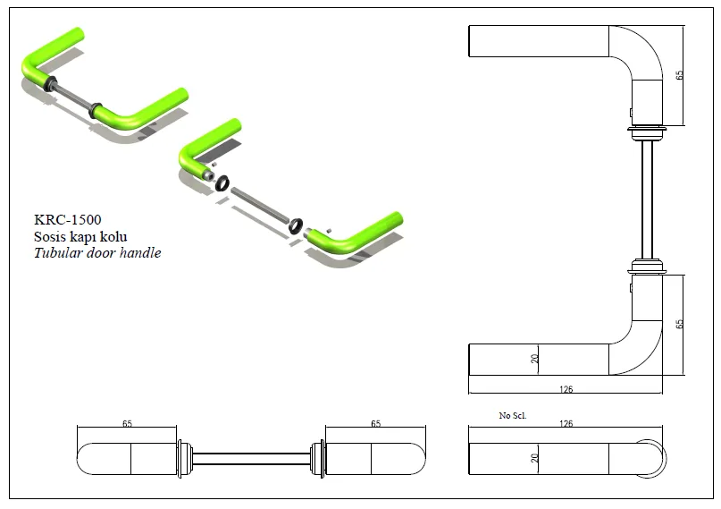 Bar Door Handle