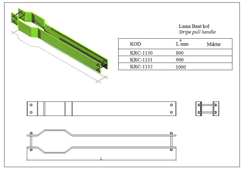 Flat-Bar Strap Handle