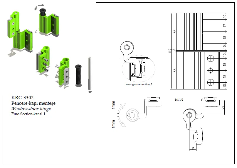 Ragni Door Hinge