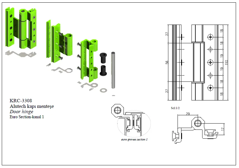 System Door Hinge