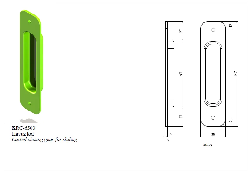 Sliding Pool Handle